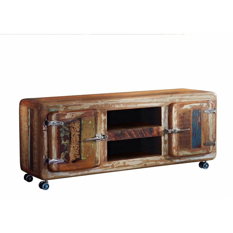 foto del prodotto mobile tv in legno di legno riciclato 135x40x56 multicolore laccato freezy 10