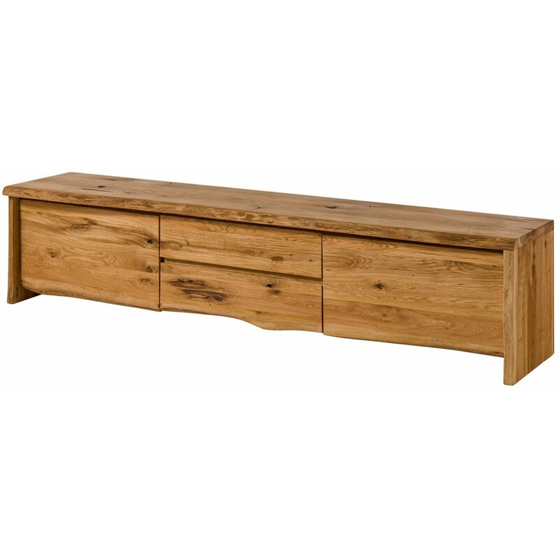 foto del prodotto mobile tv in legno di quercia selvatica 220x45x50 quercia naturale oliato pure oak 704