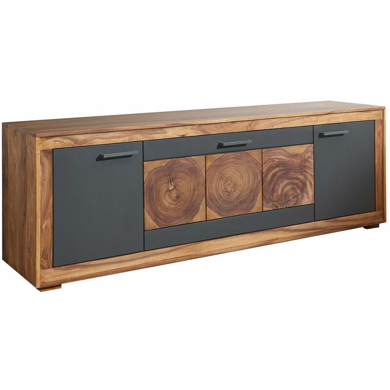foto del prodotto mobile tv in legno di sheesham palissandro 178x46x62 marrone tinto turin 07