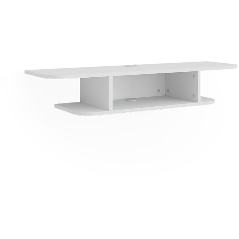 foto del prodotto mobile tv lorio, bianco, 105 x 18.2 cm scomparti aperti, vicco