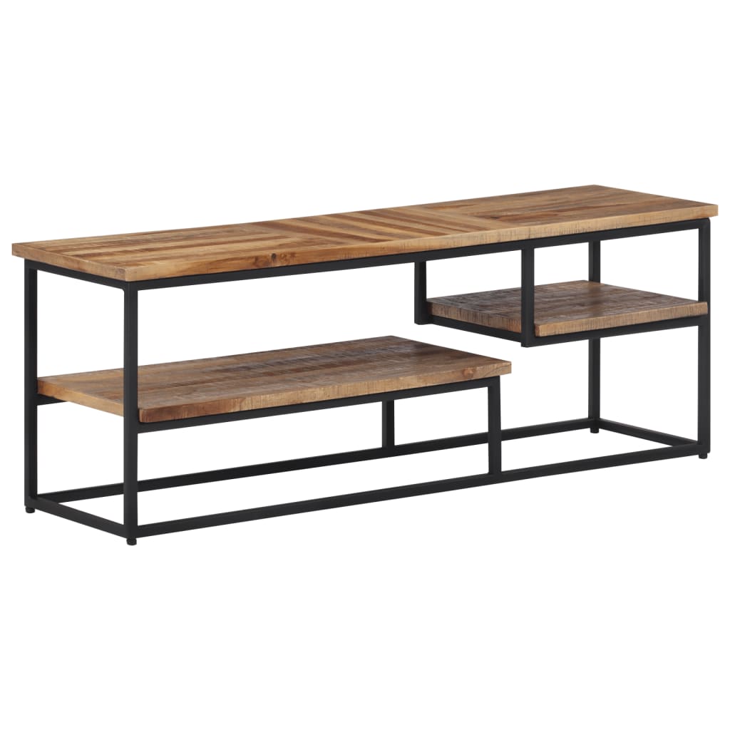 foto del prodotto mobile tv multimediale scaffale per televisione televisione buffet sala da pranzo soggiorno camera da letto 110 x 30 x 39 cm teak massiccio di recupero marrone 02 0025711