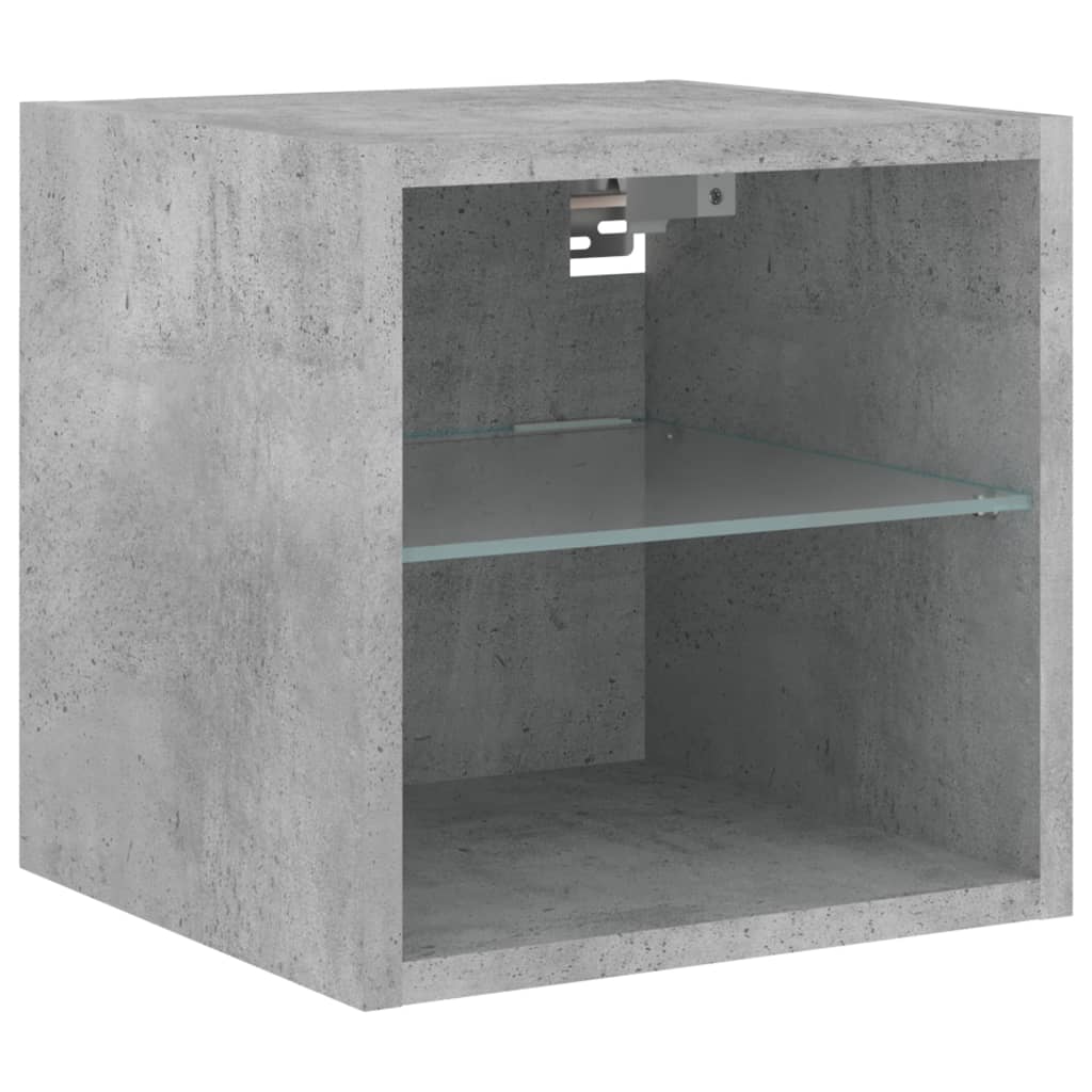 foto del prodotto mobile tv multimediale scaffale per televisione televisione buffet sala da pranzo soggiorno camera da letto a parete con luci a led 30 x 28,5 x 30 cm grigio 02 0027869