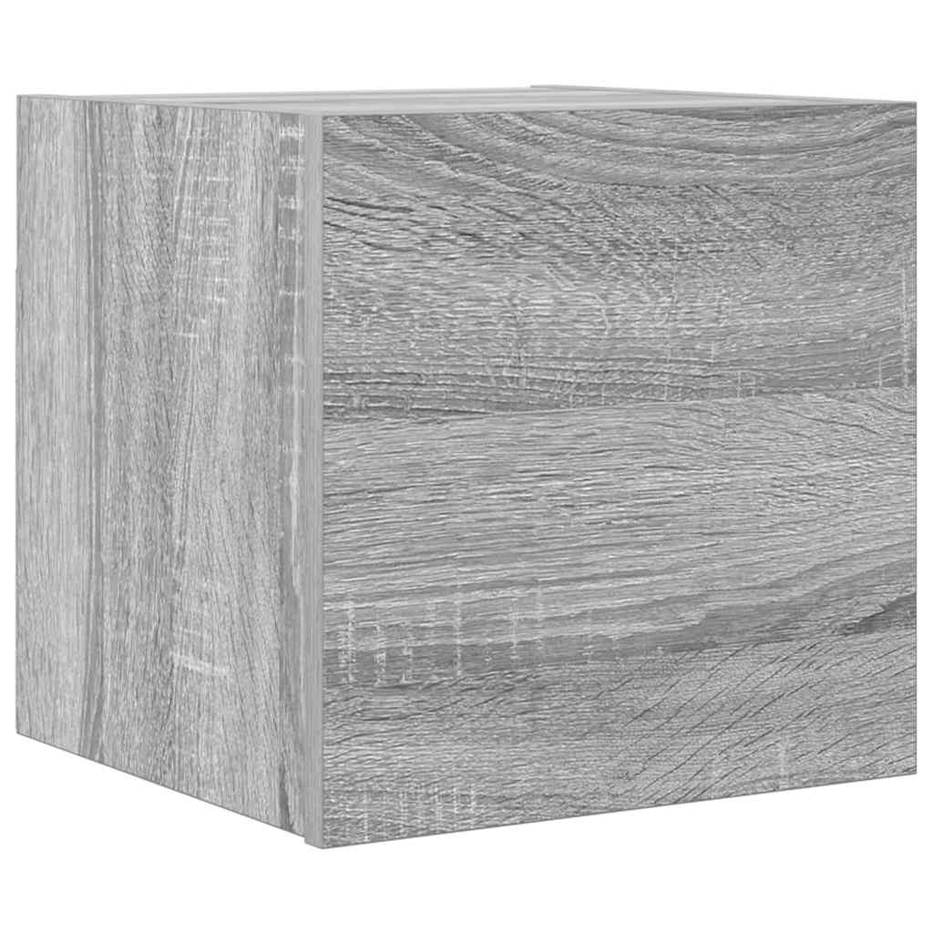 foto del prodotto mobile tv multimediale scaffale per televisione televisione buffet sala da pranzo soggiorno camera da letto a parete sonoma 30,5 x 30 x 30 cm grigio 02 0028177