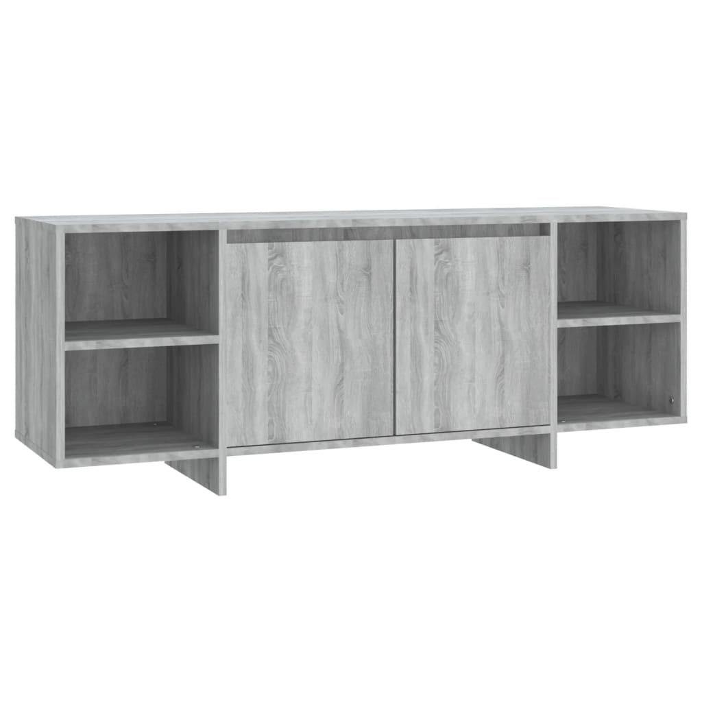 foto del prodotto mobile tv multimediale scaffale per televisione televisione buffet sala da pranzo soggiorno camera da letto sonoma 130 x 35 x 50 cm derivati del legno grigio 02 0028386
