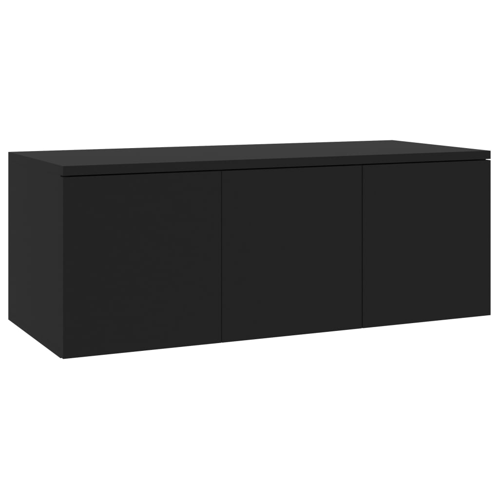 foto del prodotto mobile tv multimediale scaffale per televisione televisore buffet sala da pranzo soggiorno camera da letto 80 x 34 x 30 cm multistrato nero 02 0026254