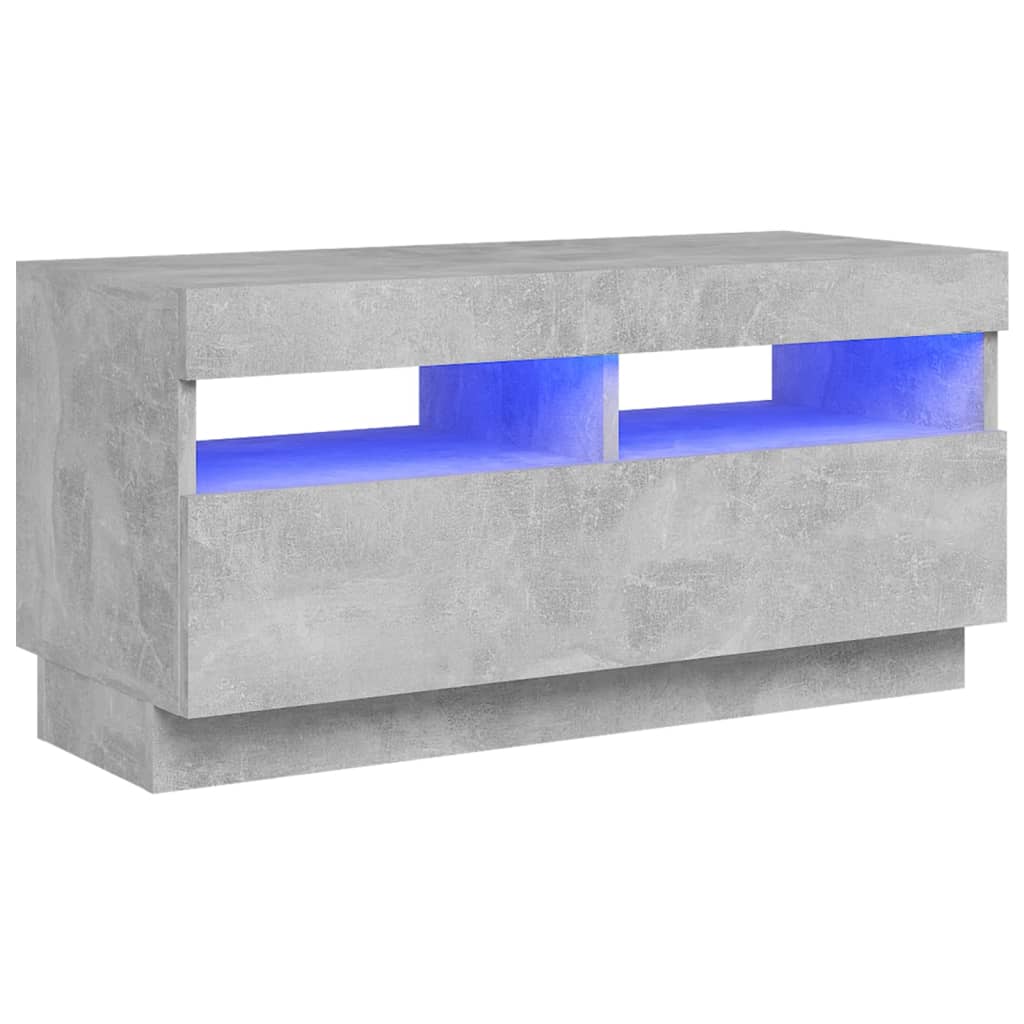 foto del prodotto mobile tv multimediale scaffale per televisione televisore buffet sala da pranzo soggiorno camera da letto con luci a led 80 x 35 x 40 cm grigio 02 0026618