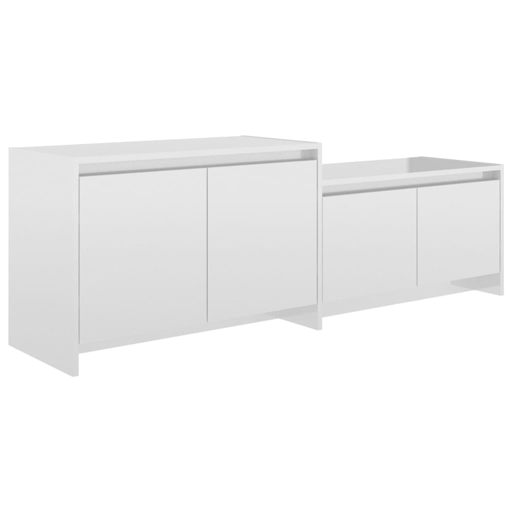 foto del prodotto mobile tv multimediale scaffale per televisione televisore buffet sala da pranzo soggiorno camera da letto lucido 146,5 x 35 x 50 cm derivati del legno bianco 02 0027024
