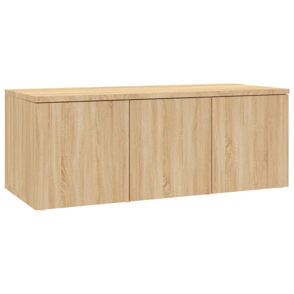 foto del prodotto mobile tv multimediale scaffale per televisione televisore buffet sala da pranzo soggiorno camera da letto rovere sonoma 80 x 34 x 30 cm derivati del legno marrone 02 0027537