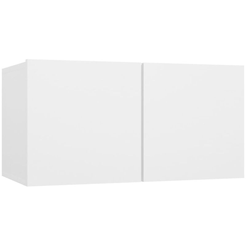 foto del prodotto mobile tv multimediale scaffale per televisione televisore buffet sala da pranzo soggiorno camera da letto sospeso 60 x 30 x 30 cm bianco 020028485