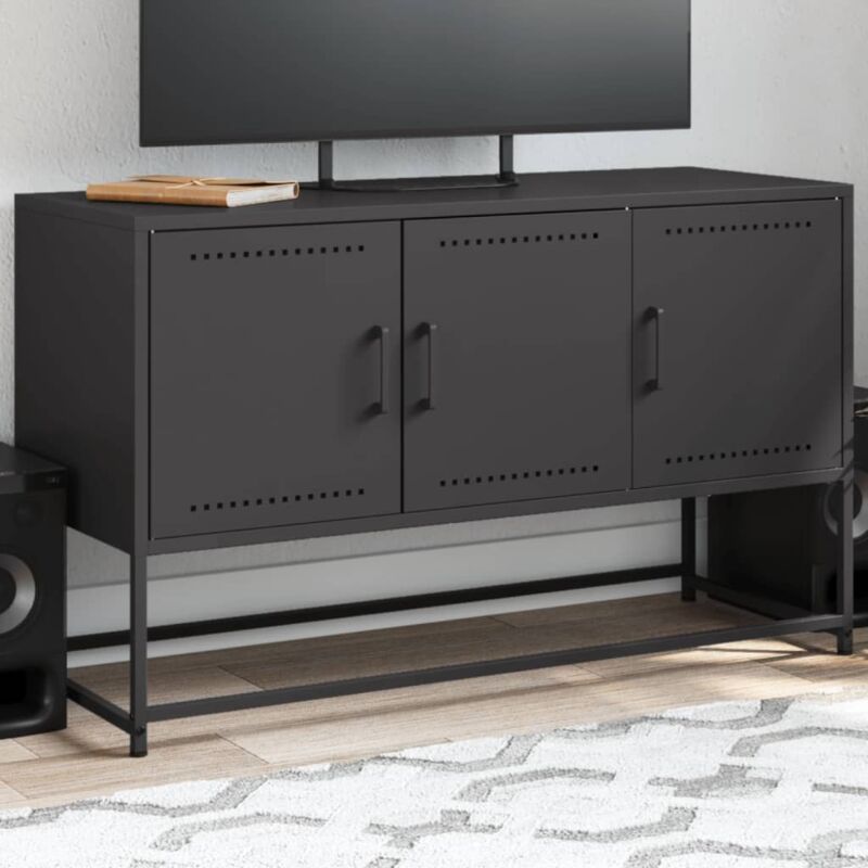 foto del prodotto mobile tv nero 100,5x39x60,5 cm in acciaio vidaxl