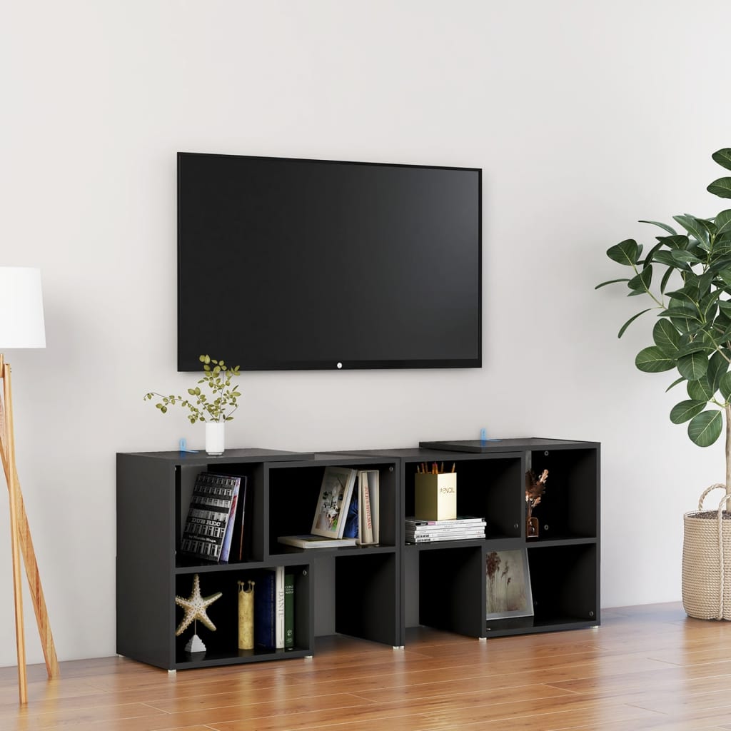 foto del prodotto mobile tv nero 104x30x52 cm in truciolato cod mxl 23871