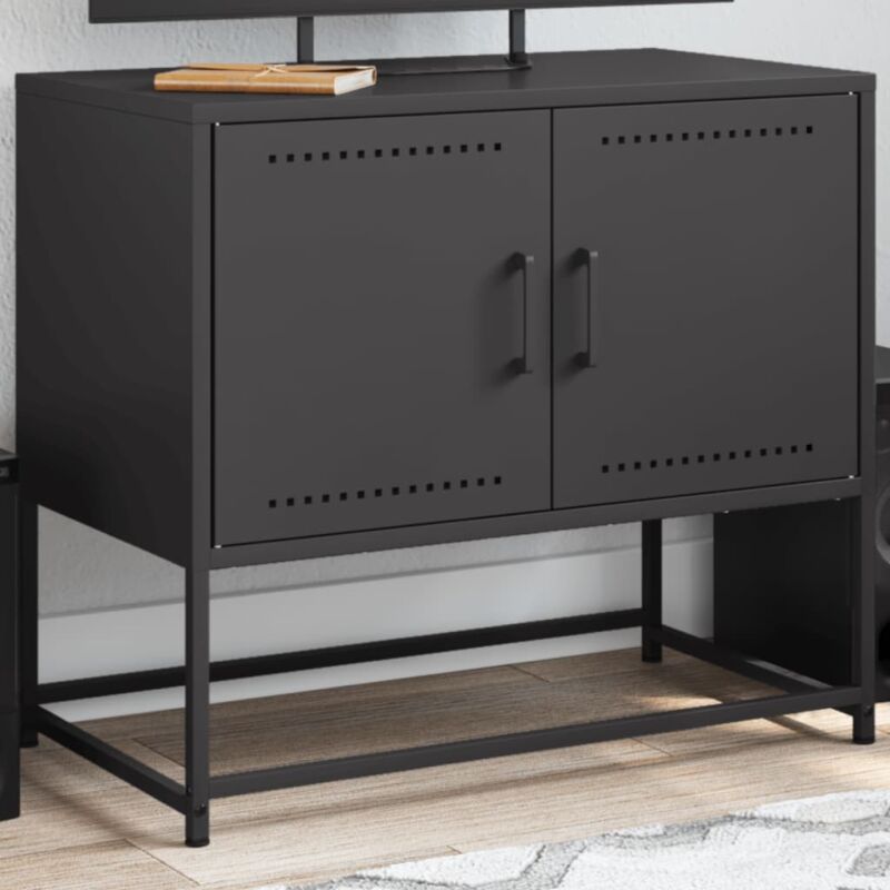 foto del prodotto mobile tv nero 68,5x39x60,5 cm in acciaio vidaxl