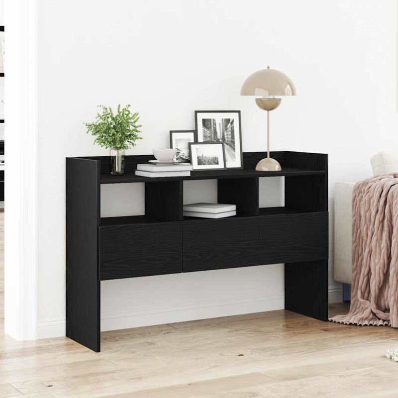 foto del prodotto mobile tv nero rovere 105x30x70 cm in legno ingegnerizzato vidaxl