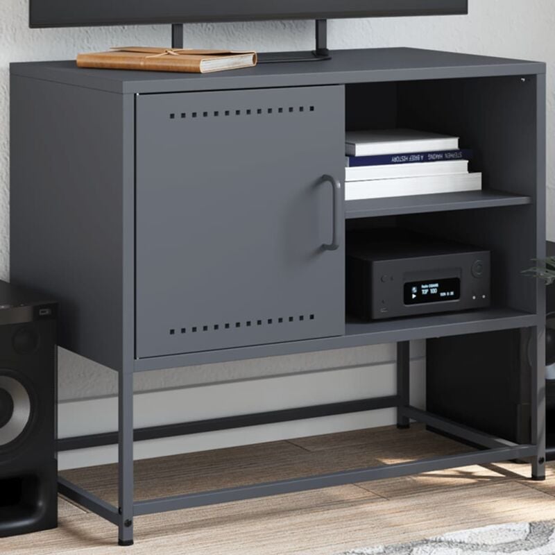 foto del prodotto mobile tv rosa 100,5x39x60,5 cm in acciaio vidaxl