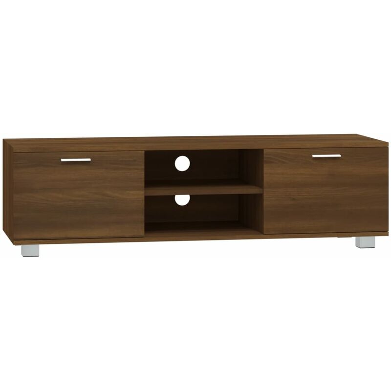 foto del prodotto mobile tv rovere marrone 140x40,5x35 cm in legno multistrato vidaxl