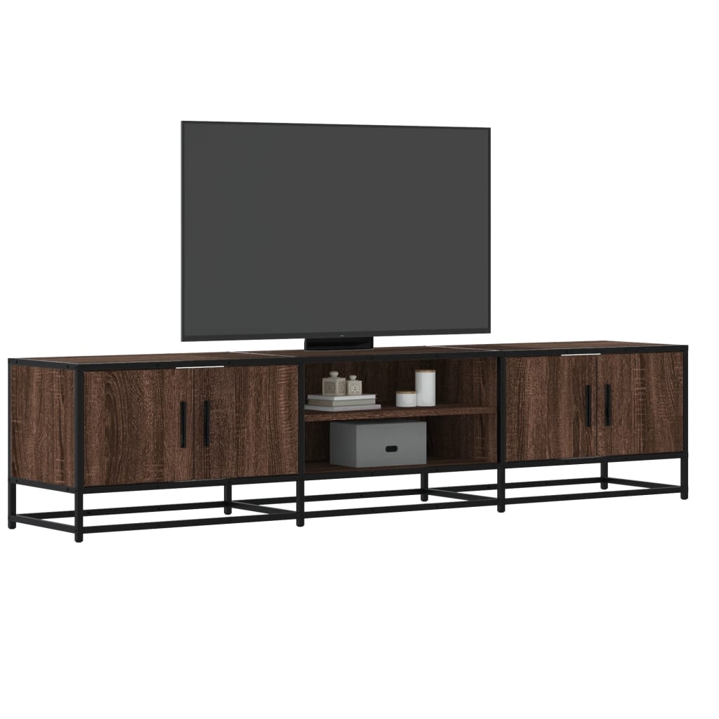 foto del prodotto mobile tv rovere marrone 180x35x41 cm in truciolato