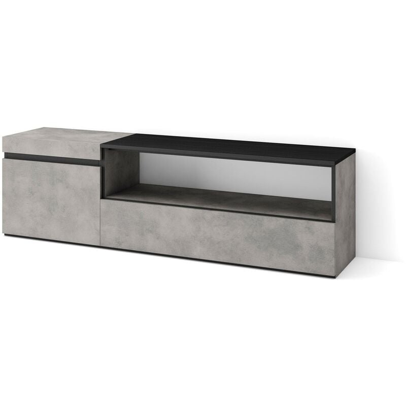 foto del prodotto mobile tv soggiorno, 150x35x45cm, per tv fino a 65 quot , mobile soggiorno, grigio cemento rf2469
