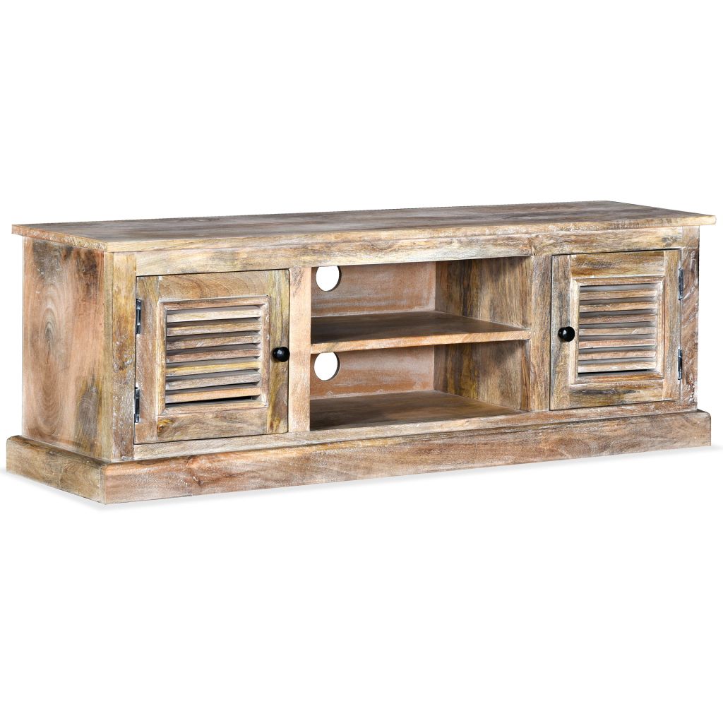 foto del prodotto mobile tv tv buffet dal design pratico in legno massello di mango 2502022