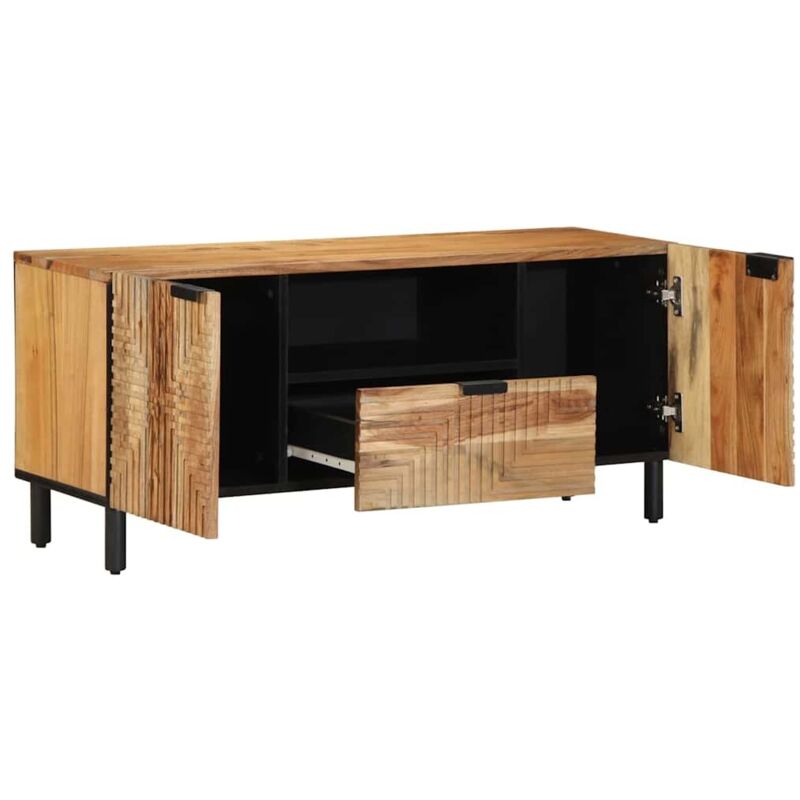 foto del prodotto mobile tv vidaxl 105x33,5x46 cm in legno massello di acacia