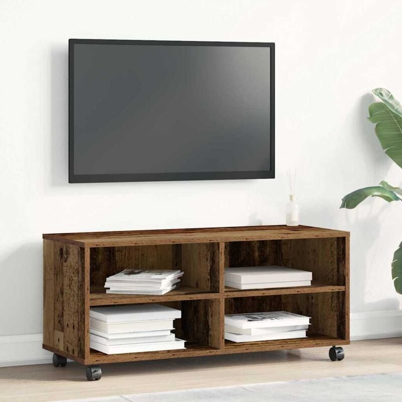 foto del prodotto mobile tv vidaxl in legno massello 90x35x35 cm