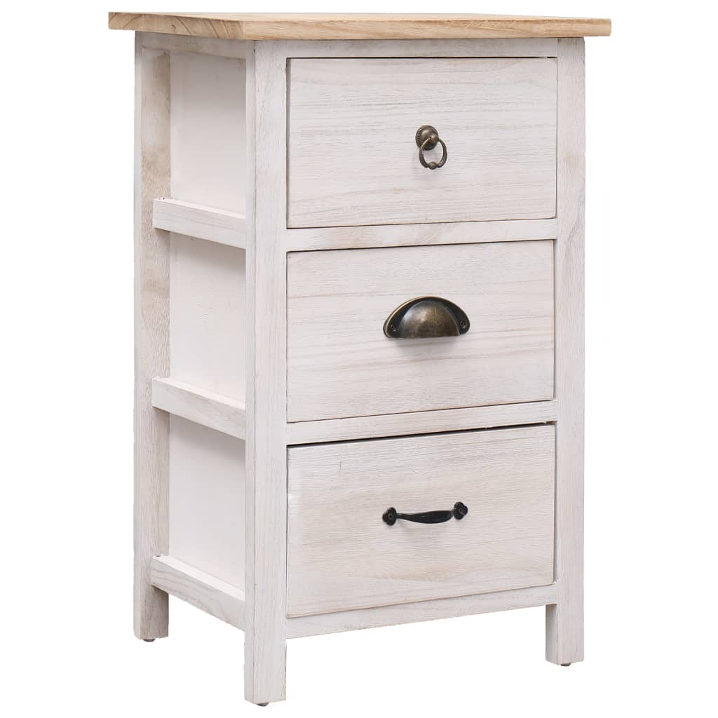 foto del prodotto mobiletto 35x25x57 cm in legno di paulownia vidaxl 594218
