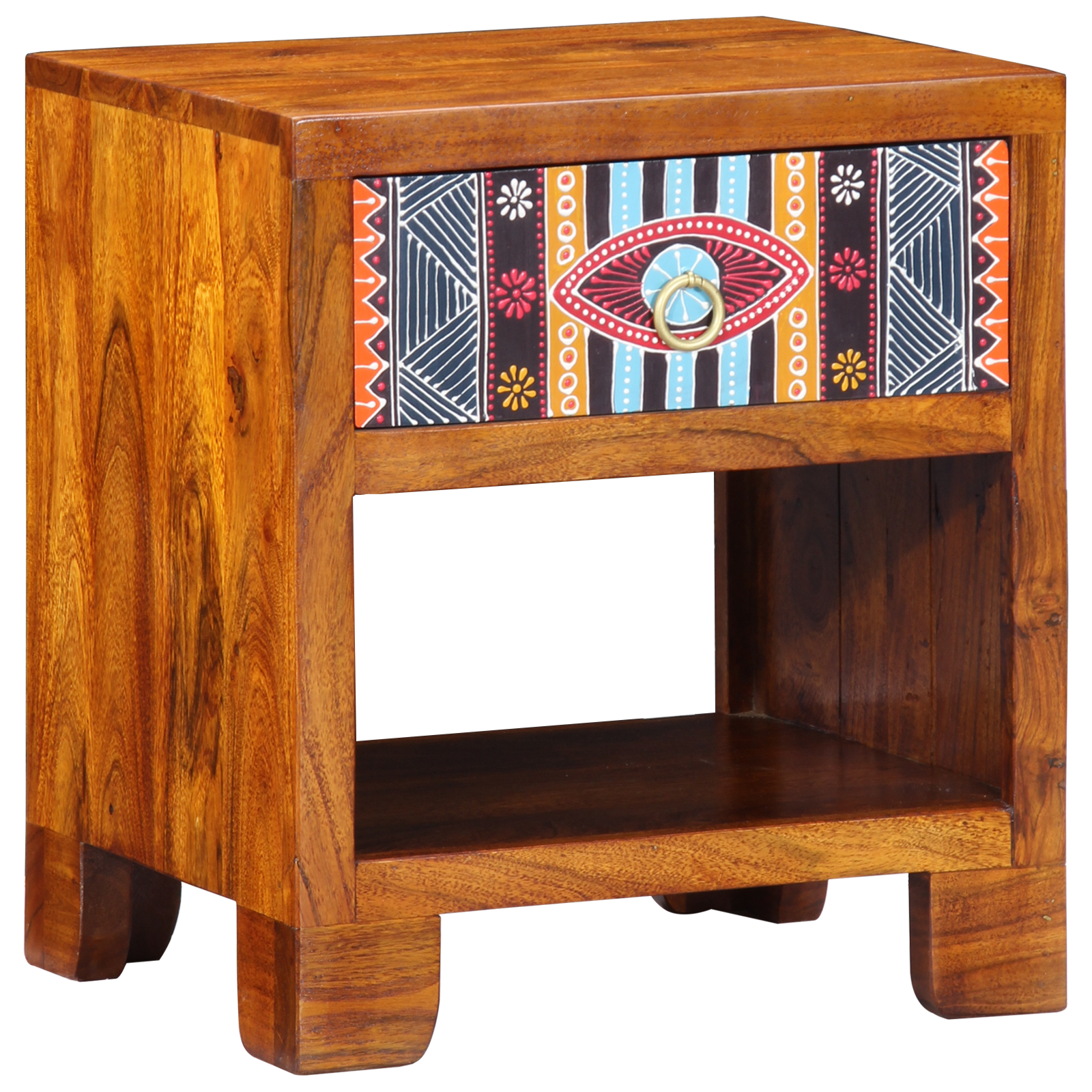 foto del prodotto mobiletto 40x35x45 cm in legno massello di acacia