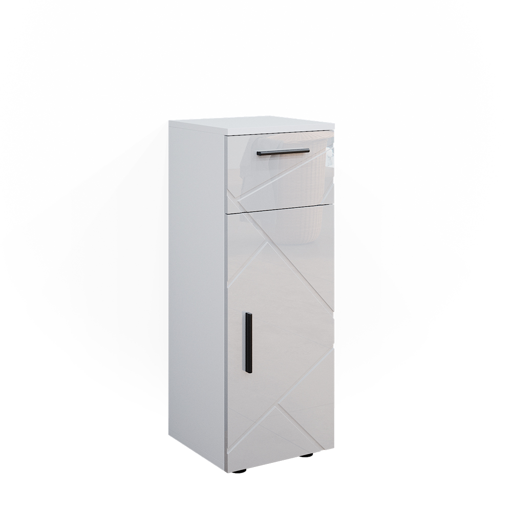 foto del prodotto mobiletto bagno irma, bianco, 30 x 81 cm, vicco