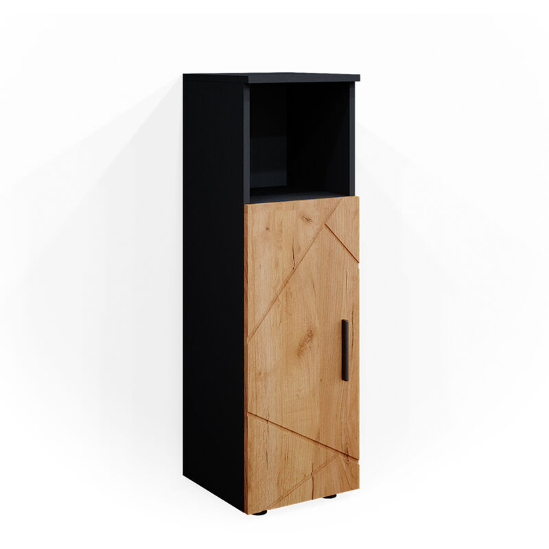 foto del prodotto mobiletto bagno irma, quercia dorata, 30 x 95 cm vicco