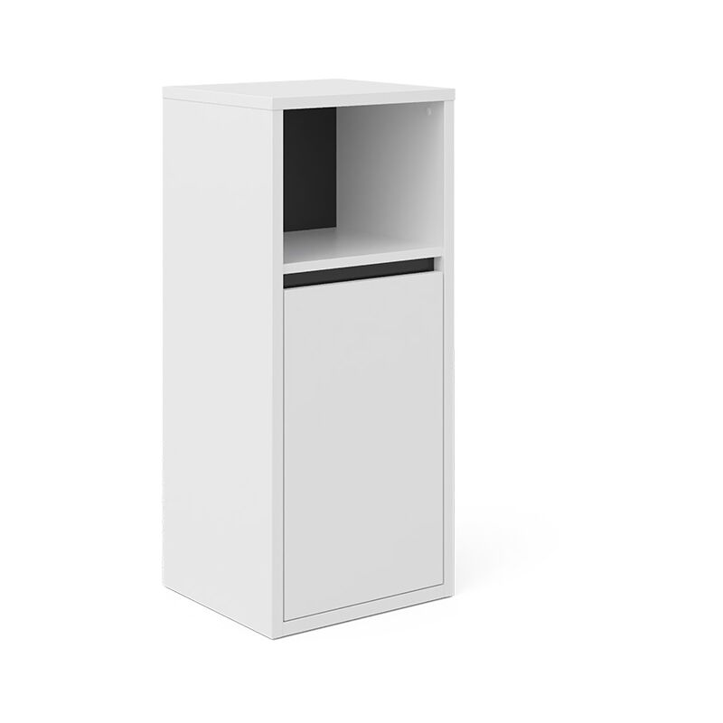 foto del prodotto mobiletto bagno viola, bianco, 38 x 80 cm vicco
