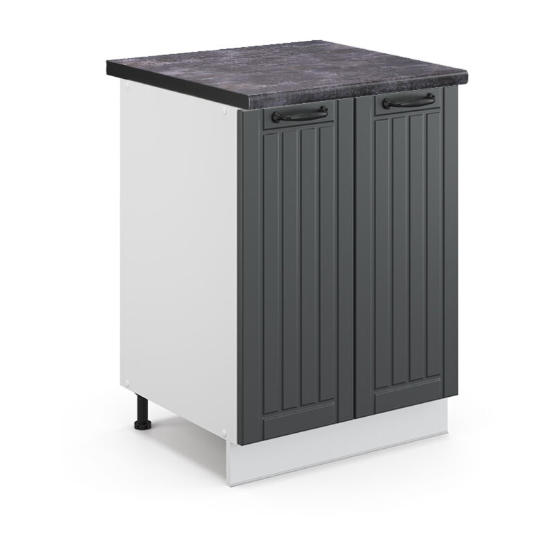 foto del prodotto mobiletto base cucina fame line, antracite casa di campagna, 60 cm , pl antracite vicco