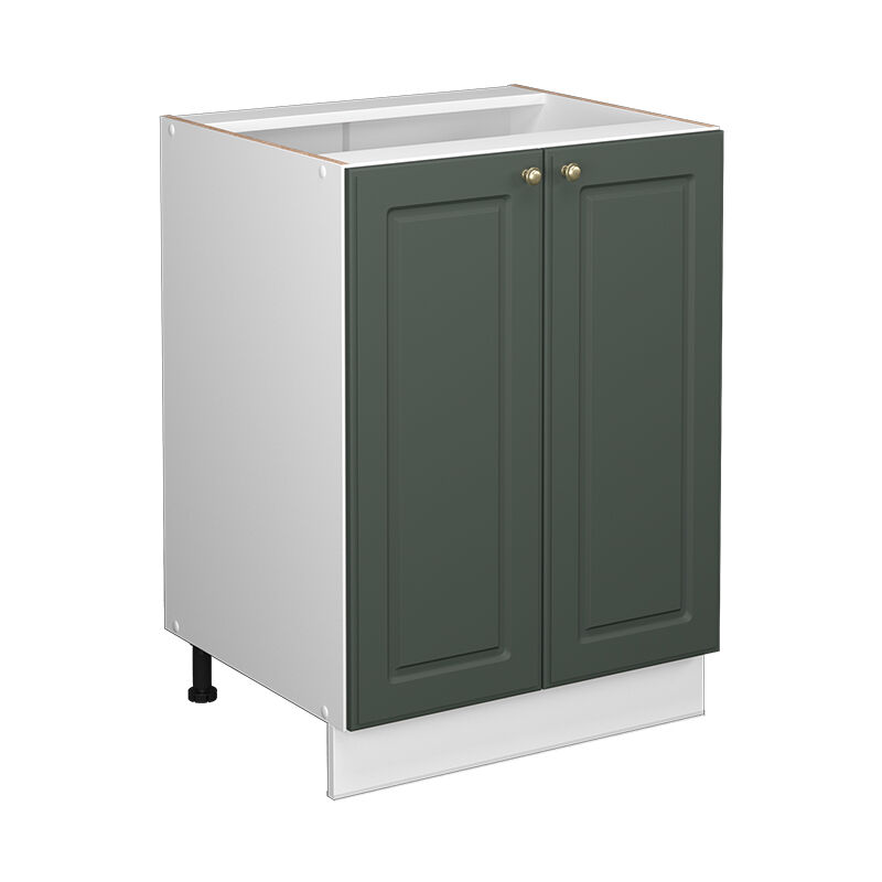 foto del prodotto mobiletto base cucina fame line, verde oro country house, 60 cm senza piano di lavoro vicco