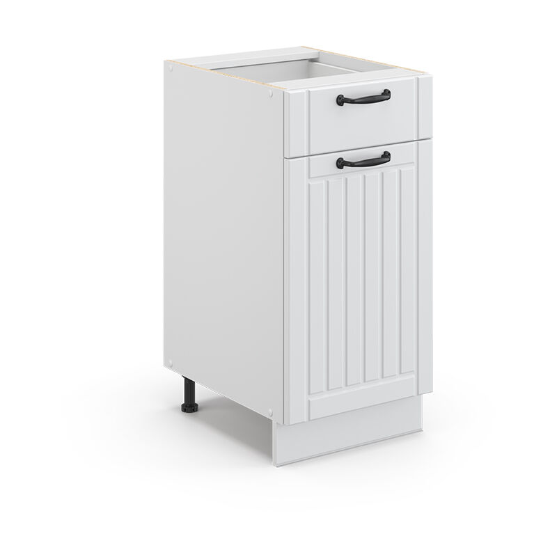 foto del prodotto mobiletto base per cucina fame line, bianco casa di campagna, 40 cm senza piano di lavoro vicco