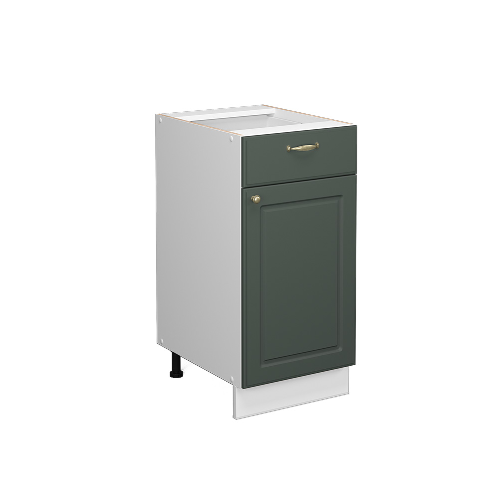foto del prodotto mobiletto base per cucina fame line, verde oro country house, 40 cm senza piano di lavoro vicco