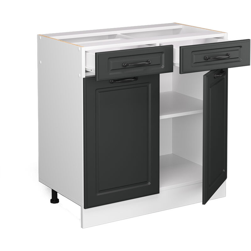 foto del prodotto mobiletto base per cucina r line, antracite casa di campagna, 80 cm senza piano di lavoro vicco