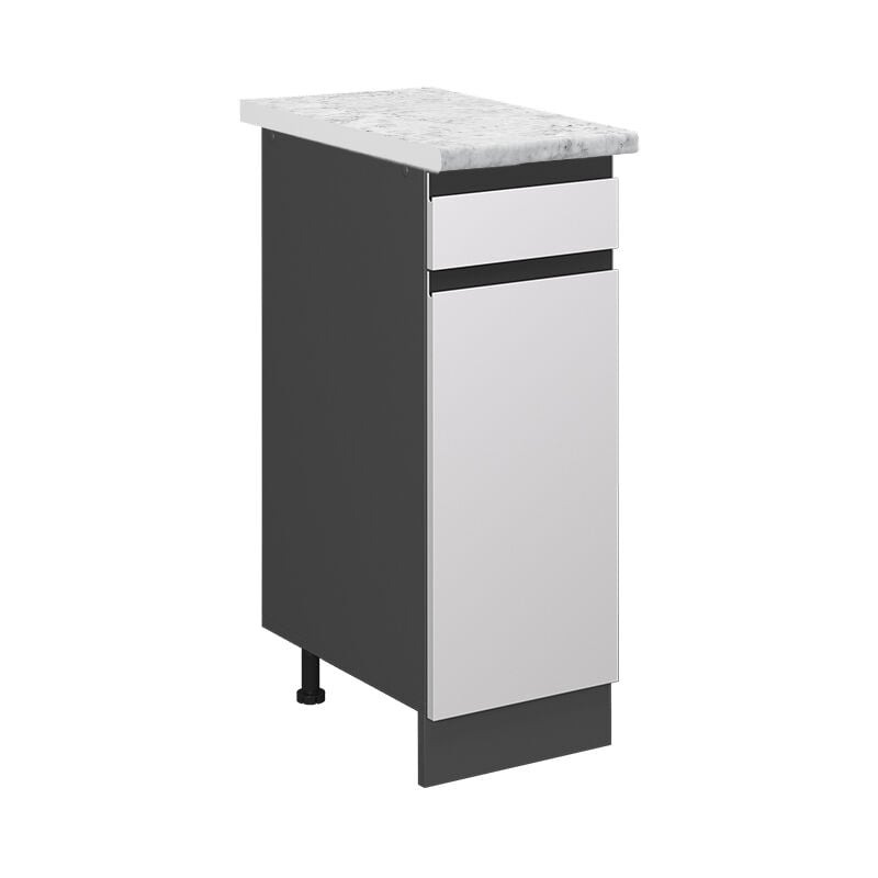 foto del prodotto mobiletto base per cucina r line, bianco, 30 cm pl marmo vicco