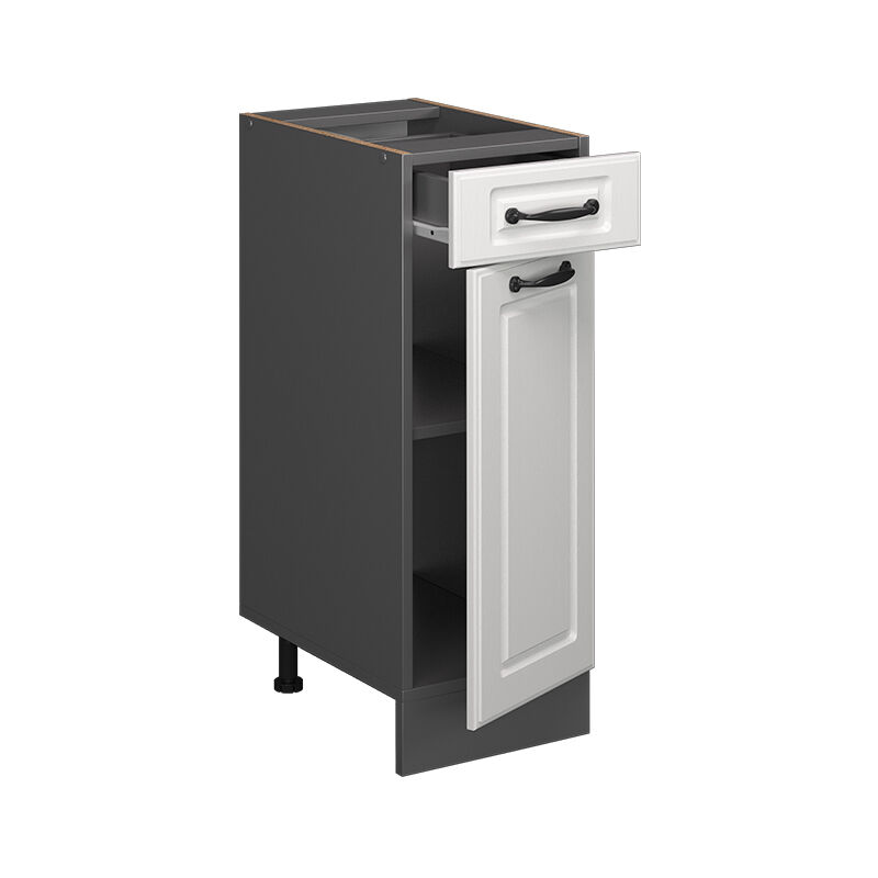 foto del prodotto mobiletto base per cucina r line, bianco casa di campagna, 30 cm senza piano di lavoro vicco