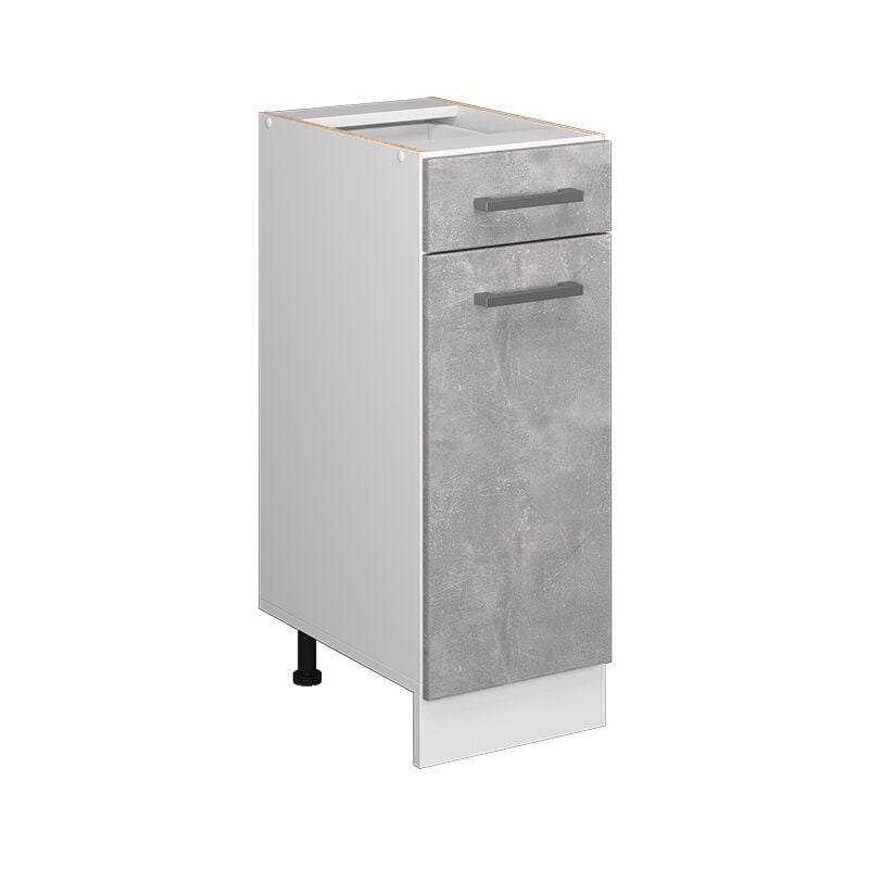 foto del prodotto mobiletto base per cucina r line, calcestruzzo, 30 cm senza piano di lavoro vicco