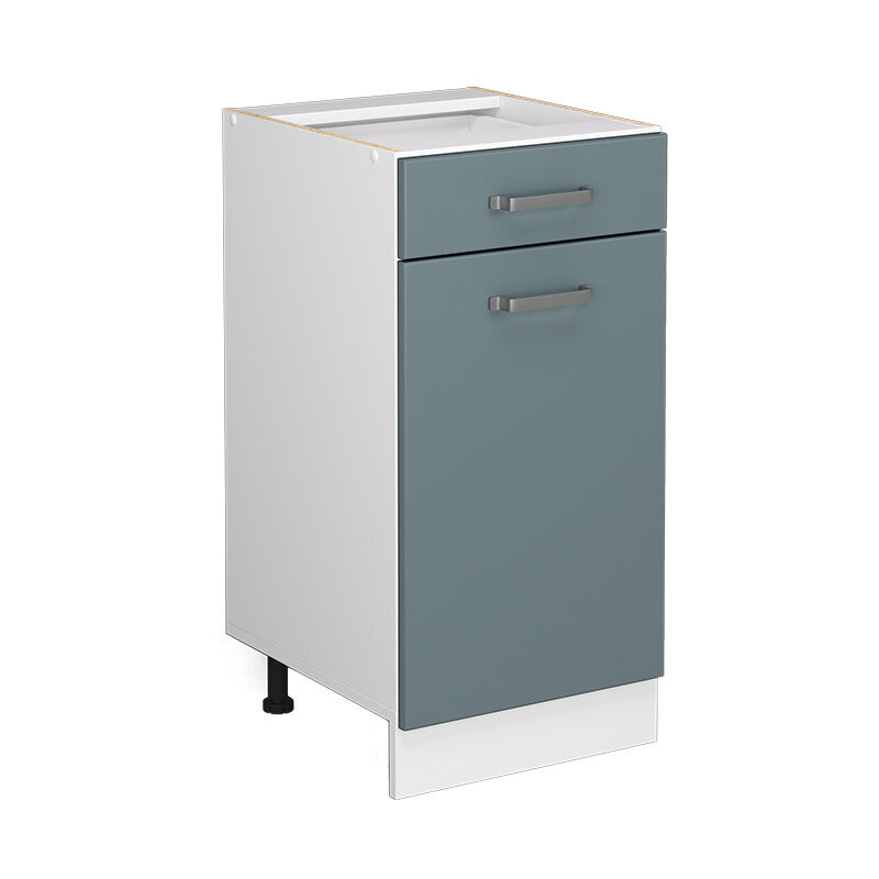 foto del prodotto mobiletto base per cucina r line, grigio blu, 40 cm senza piano di lavoro vicco