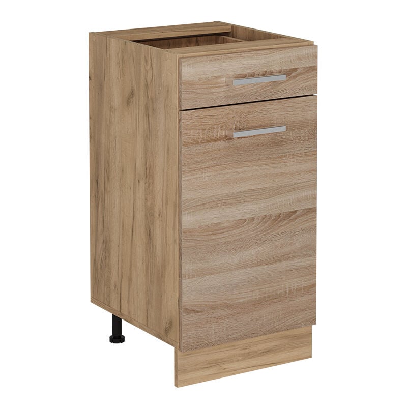 foto del prodotto mobiletto base per cucina r line, sonoma, 40 cm senza piano di lavoro vicco