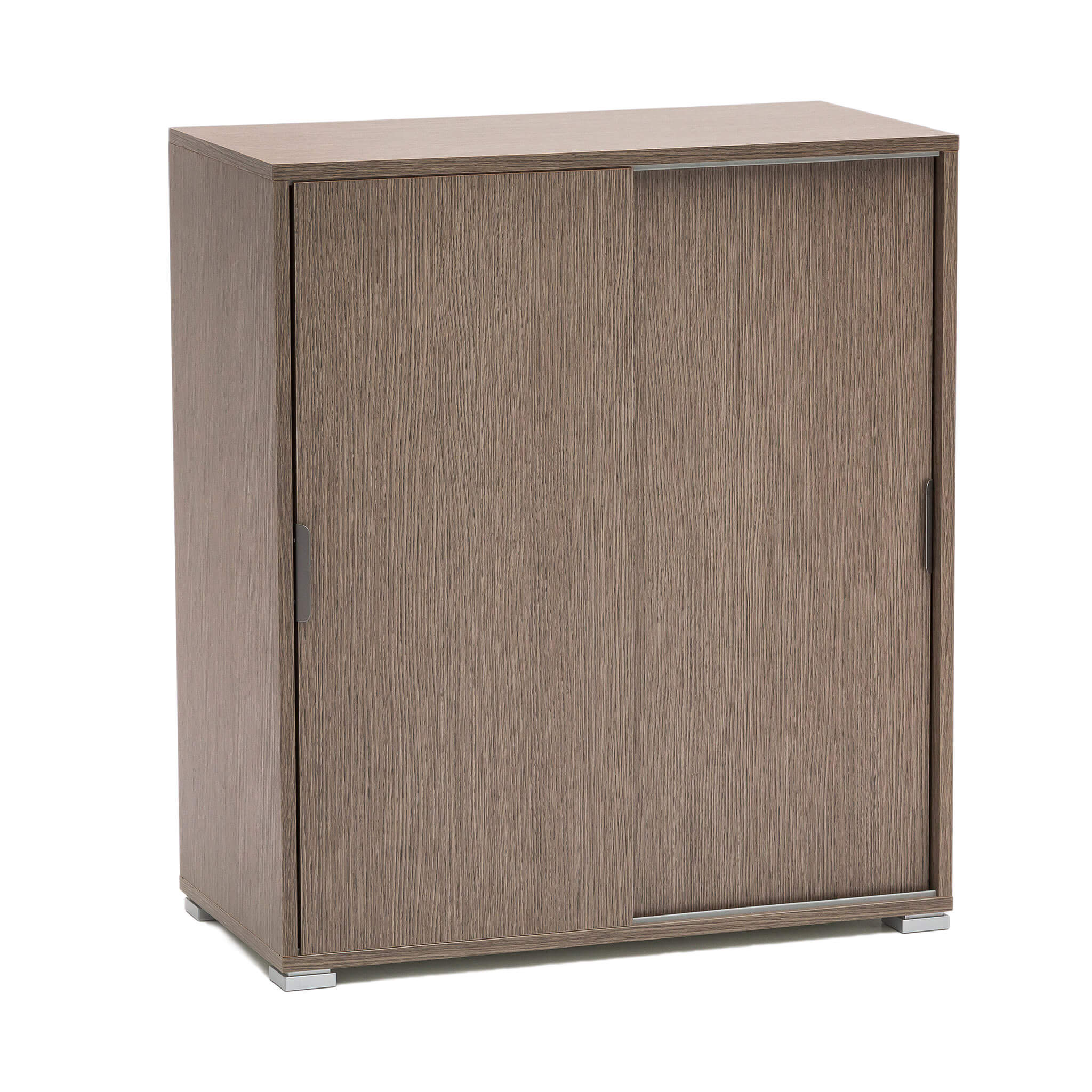 foto del prodotto mobiletto con 2 ante scorrevoli rovere grigio 75 x 38 x h85 cm