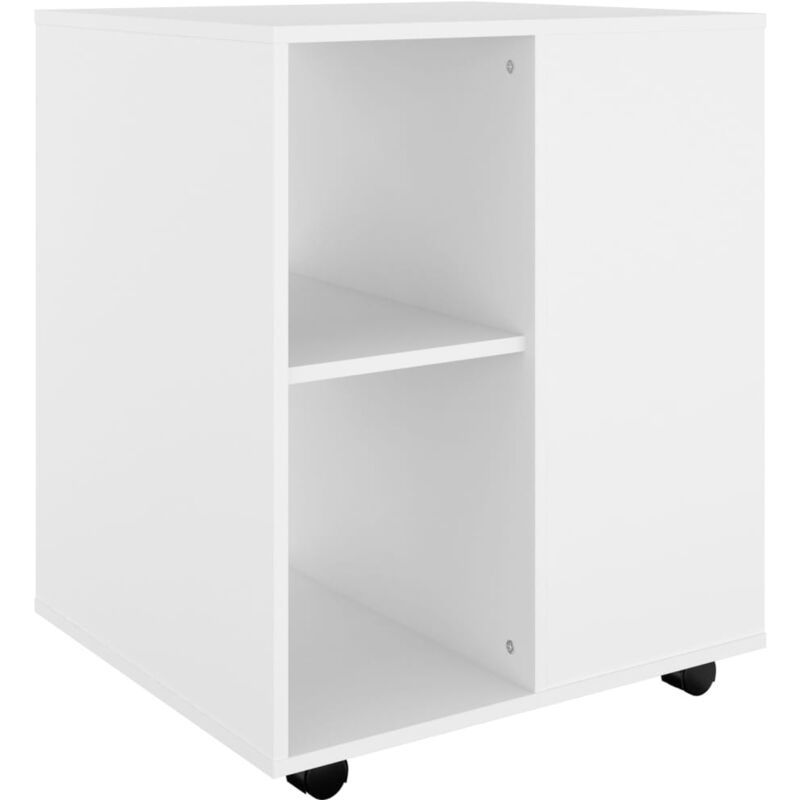 foto del prodotto mobiletto con ruote bianco 60x53x72 cm in legno multistrato vidaxl