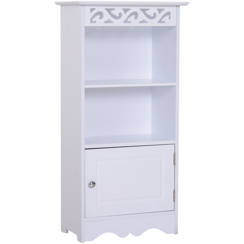 foto del prodotto mobiletto da bagno in 40x23x80 cm floreale bianco