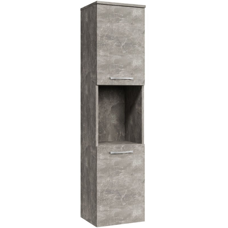 foto del prodotto mobiletto da bagno montreal 30 x 30 x 131 cm grigio cemento mobiletto