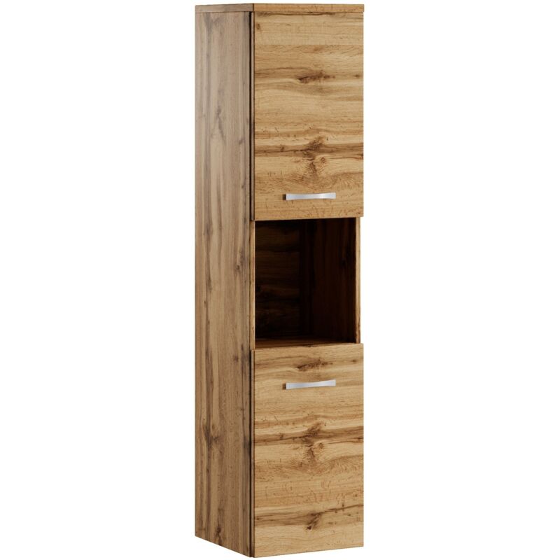foto del prodotto mobiletto da bagno montreal 30 x 30 x 131 cm rovere mobiletto armadietto,