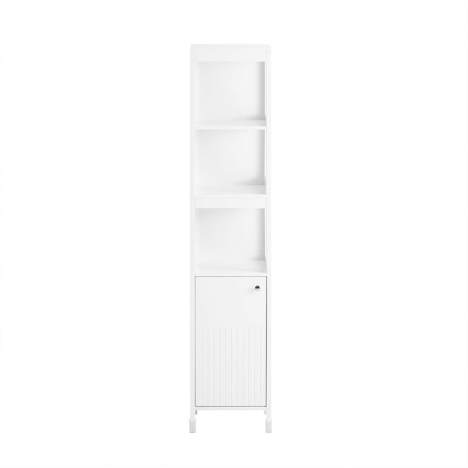 foto del prodotto mobiletto da bagno salvaspazio colonna bagno bianco 30x30x144cm bzr187 w