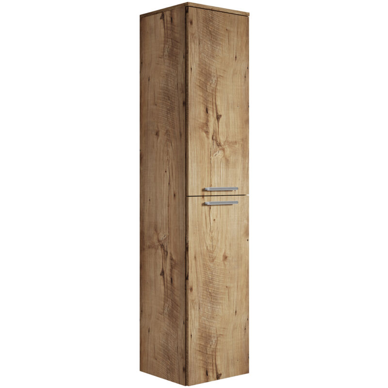 foto del prodotto mobiletto del bagno venus 160 cm rovere castagno mobiletto armadietto