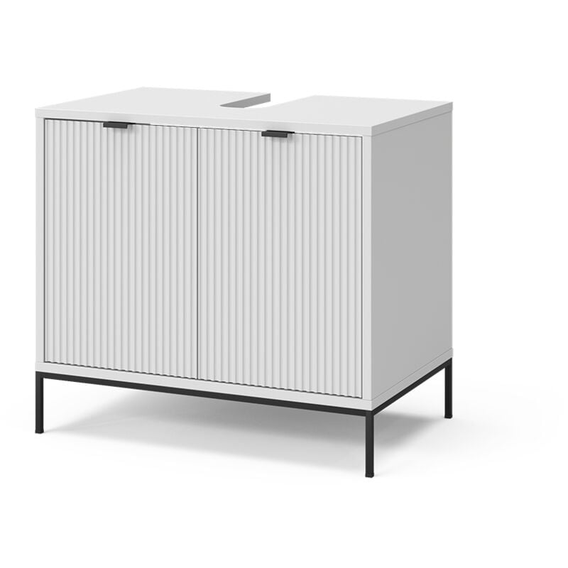 foto del prodotto mobiletto eliza, bianco, 60 x 63 cm con 2 porte vicco