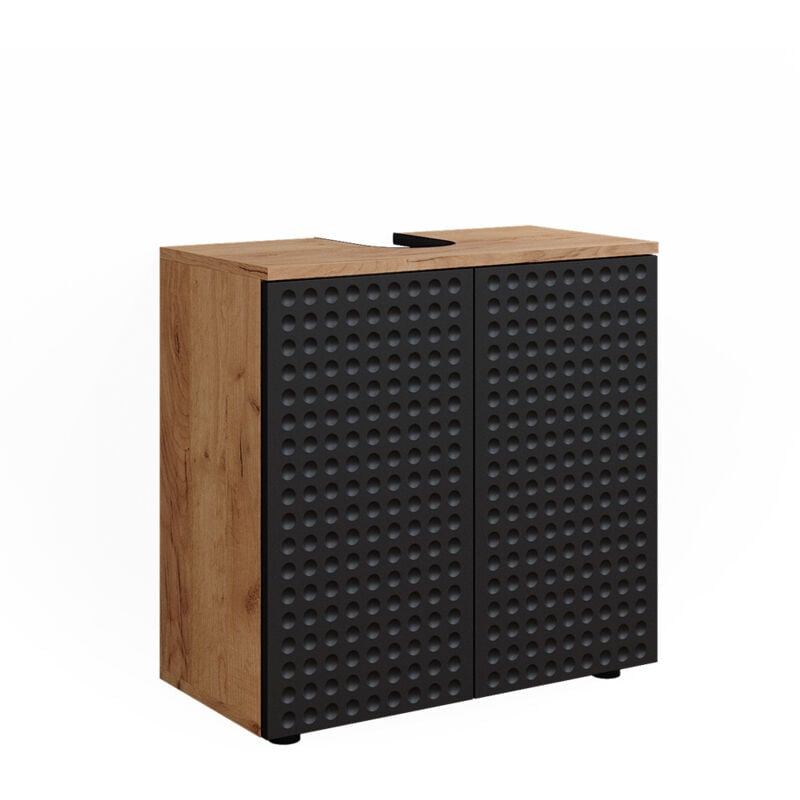 foto del prodotto mobiletto irma, antracite puntinato, 60 x 59 cm vicco