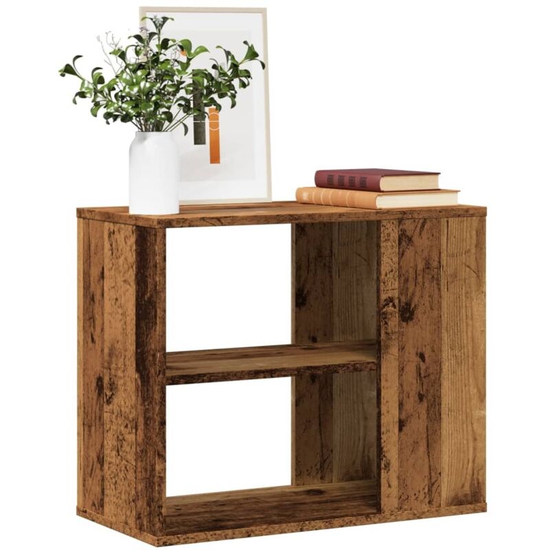foto del prodotto mobiletto laterale legno antico 60x30x50 cm legno multistrato vidaxl