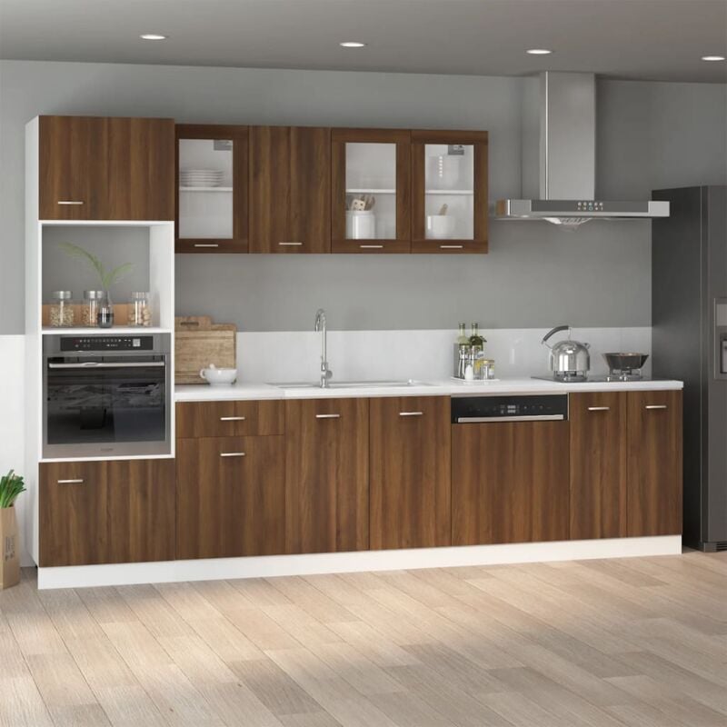 foto del prodotto mobiletto lyon rovere marrone 80x46x81,5 cm vidaxl